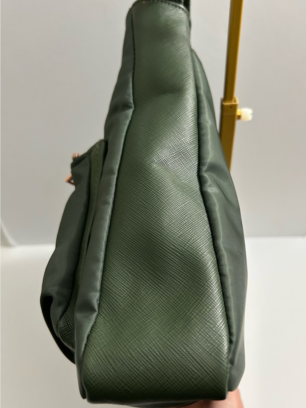 Aimee Kestenberg - Tyler Nylon Olive Green Crossbody with Rose Gold Hardware - Picture 5 of 13